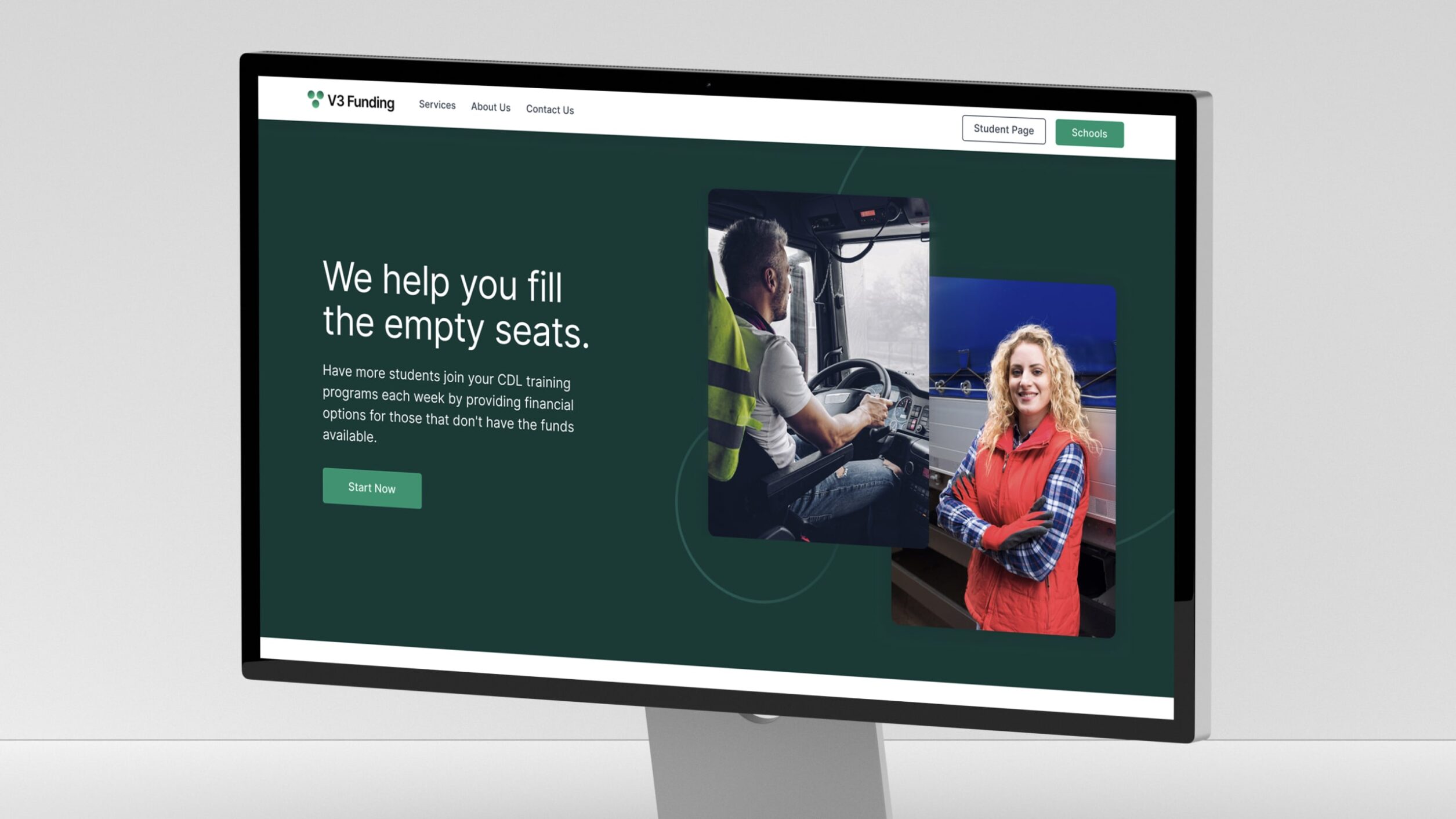 V3 Funding Desktop View