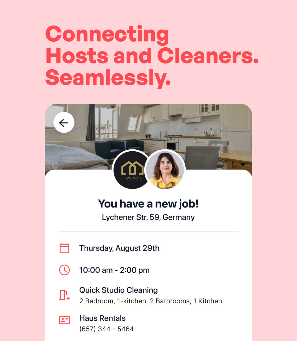 Connecting Hosts and Cleaners. Seamlessly.