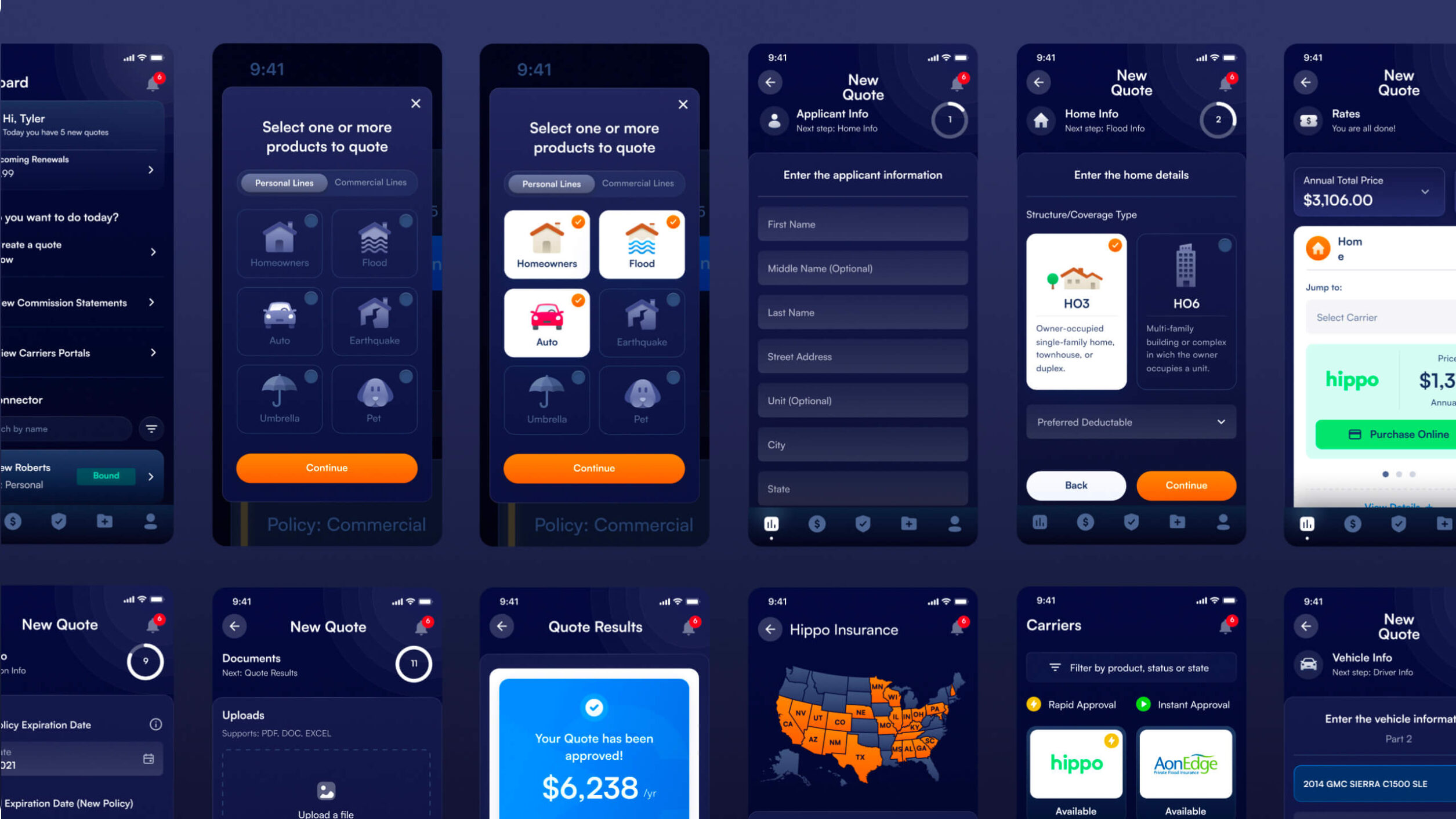 First Connect Mobile App Interface