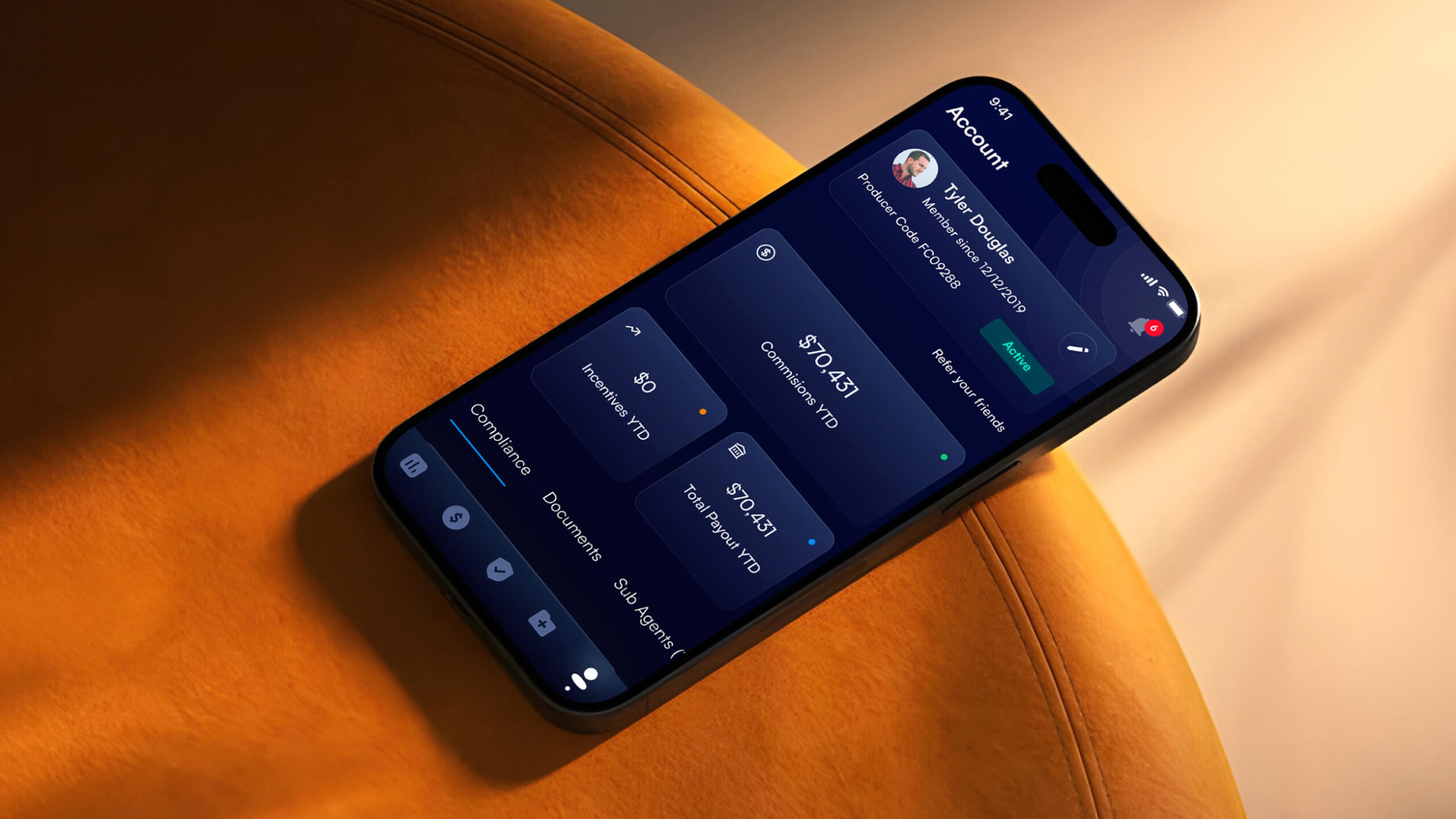 First Connect Mobile Dashboard