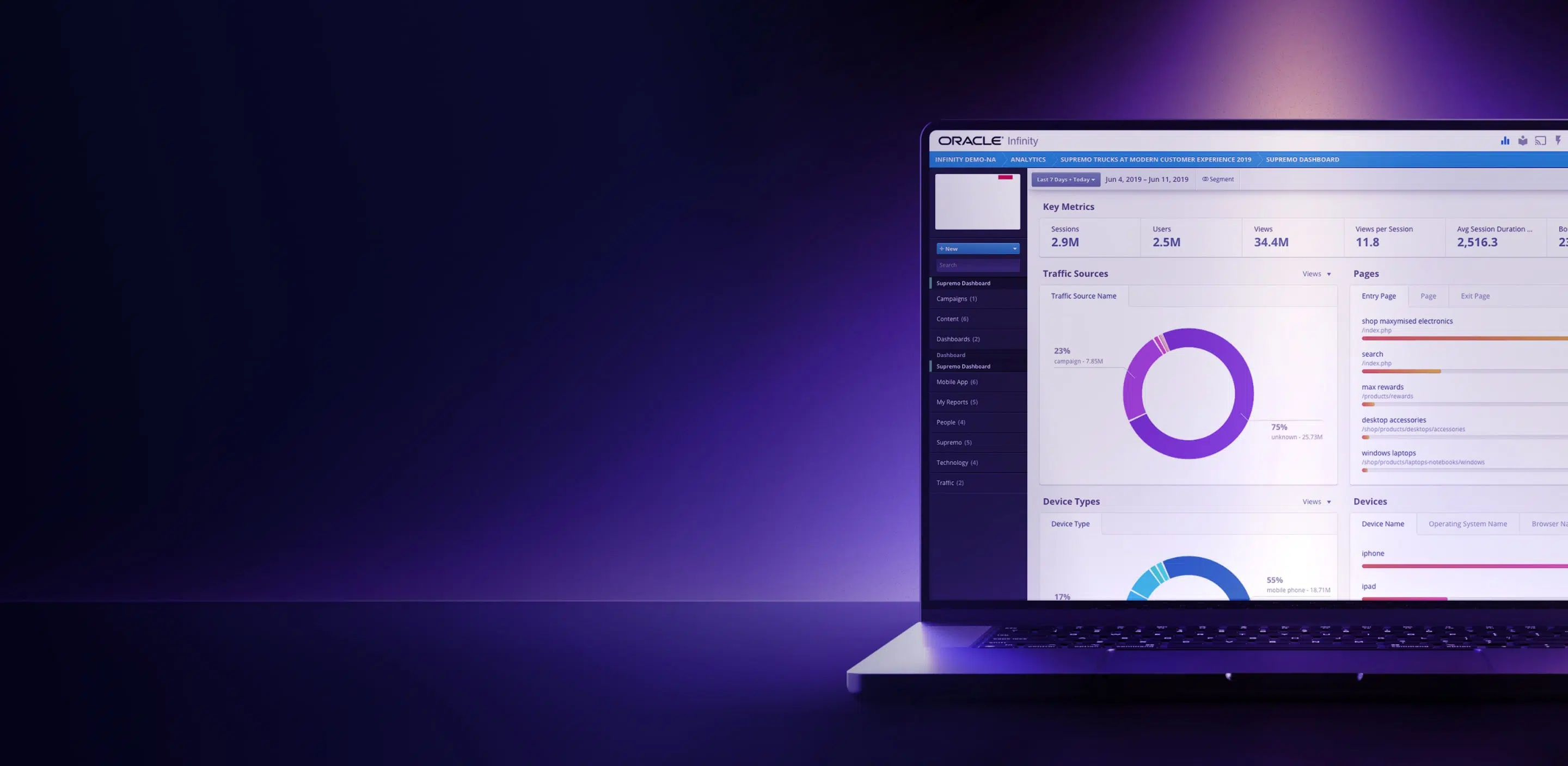 Oracle Laptop banner